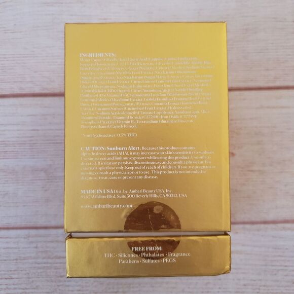 Ambari Gold Profection 22 Facial Mask Peel Alpha-Hydroxy Clean Beauty 1 fl. oz. - Picture 8 of 12